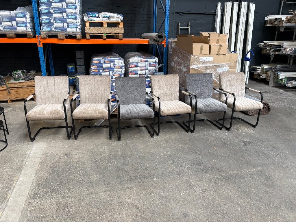 6 eetkamerstoelen zo goed als nieuw, Huis en Inrichting, Ophalen, Zo goed als nieuw, Vijf, Zes of meer stoelen, Modern