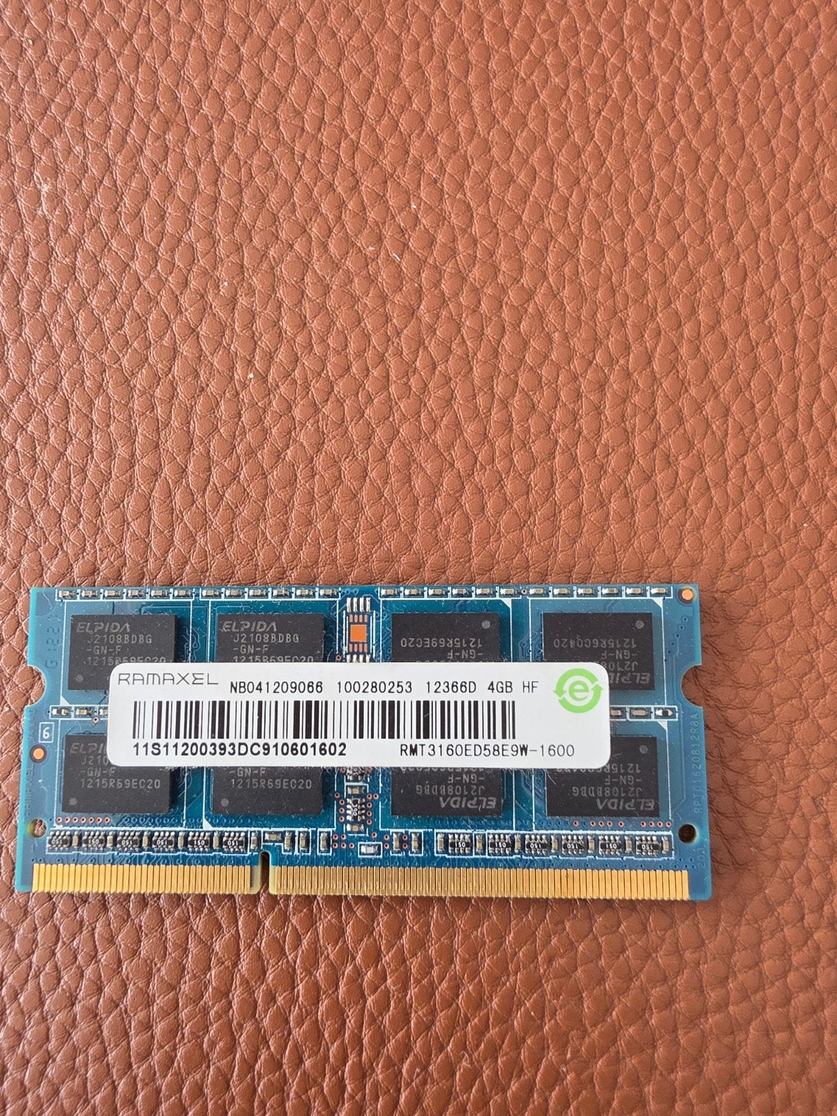 RAMAXEL 4GB DDR3 Laptop RAM - 1600MHz, Computers en Software, RAM geheugen, Gebruikt, DDR3, Ophalen of Verzenden, Laptop