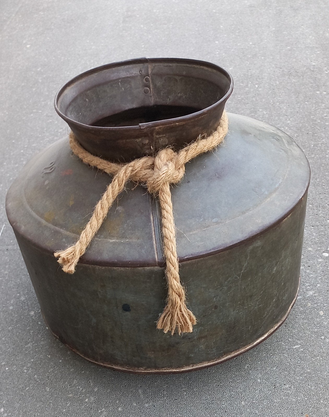 metalen vaas, Ophalen, Rond, Metaal, Minder dan 40 cm