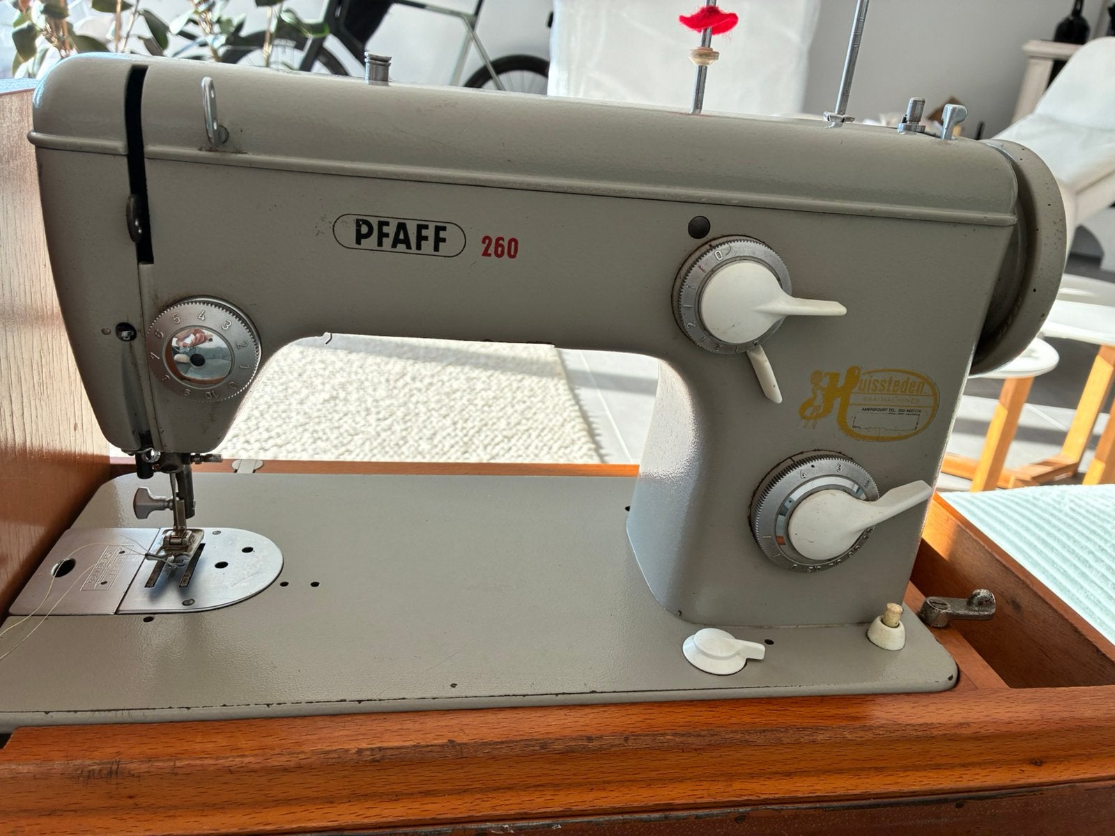 Pfaff 260 semi-industriële naaimachine - leer, zeilen, jeans, Ophalen, Gebruikt, Naaimachine, Pfaff