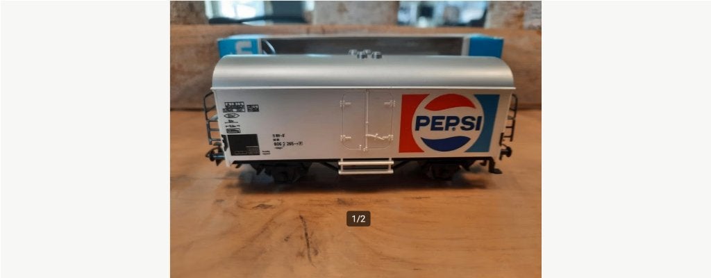HO Marklin 4419 Pepsie Cola., Ophalen, Wisselstroom, Wagon, Zo goed als nieuw