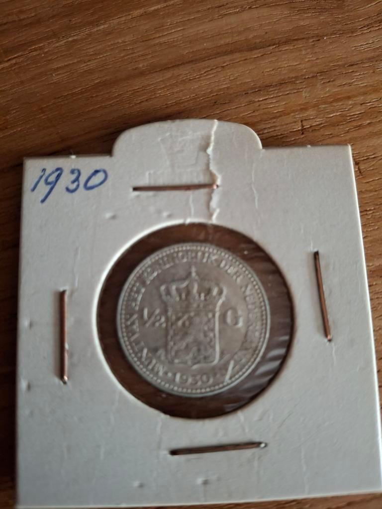 Halve gulden   1930, Postzegels en Munten, Munten | Nederland, Ophalen of Verzenden, Koningin Wilhelmina, ½ gulden