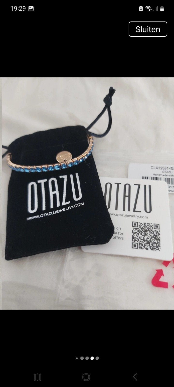 Armband Otazu Nieuw, Ophalen of Verzenden, Nieuw, Blauw