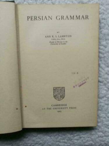 Ann K.S. Lambton - Persian Grammar, Boeken, Ophalen of Verzenden, Gelezen, Ann K.S. Lambton, Perzisch
