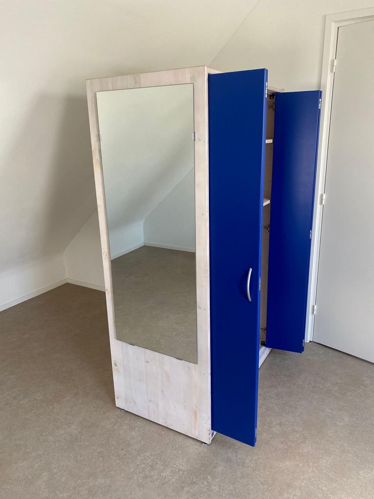 Lifetime kast 170x100x59 met spiegel, Ophalen, Gebruikt, 50 tot 100 cm, 150 tot 200 cm