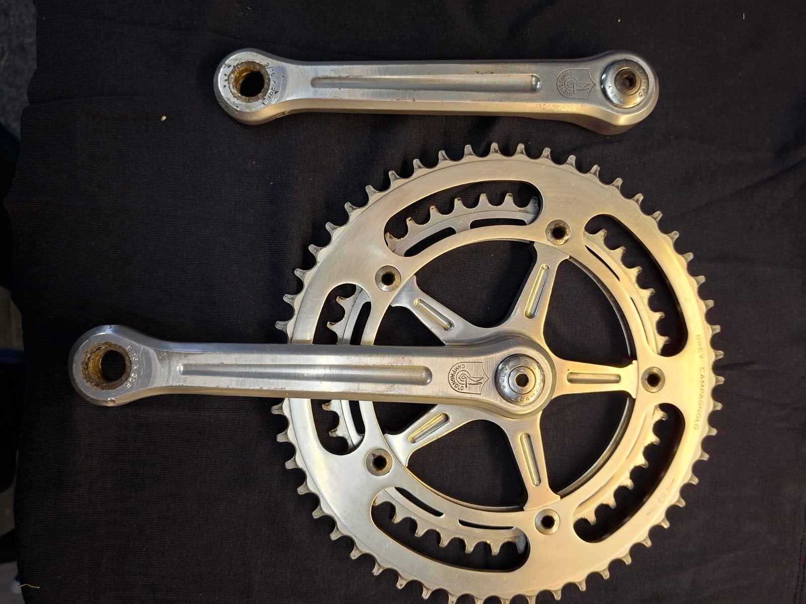 Campagnolo Record Nuovo Strada Crankstel 170mm 53/42T, Fietsen en Brommers, Crankstel of Pedalen, Gebruikt, Campagnolo, Ophalen of Verzenden