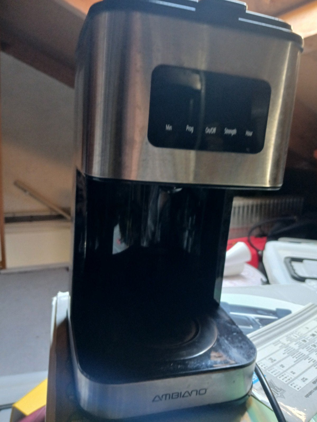 Ambiano Koffiezetapparaat met Thermoskan - Zwart/Zilver, Ophalen