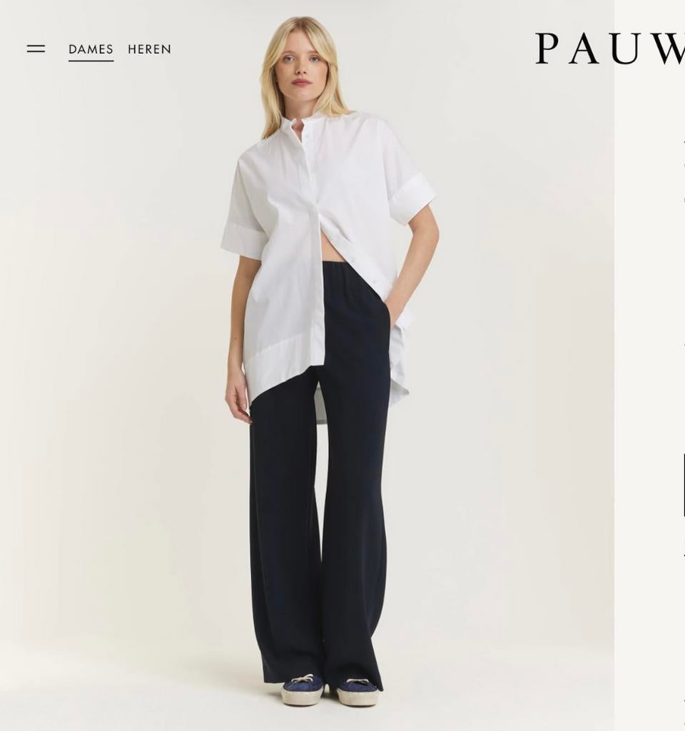 Aspesi witte blouse maat 2 (It. 44) via Pauw, Ophalen, Zo goed als nieuw, Wit