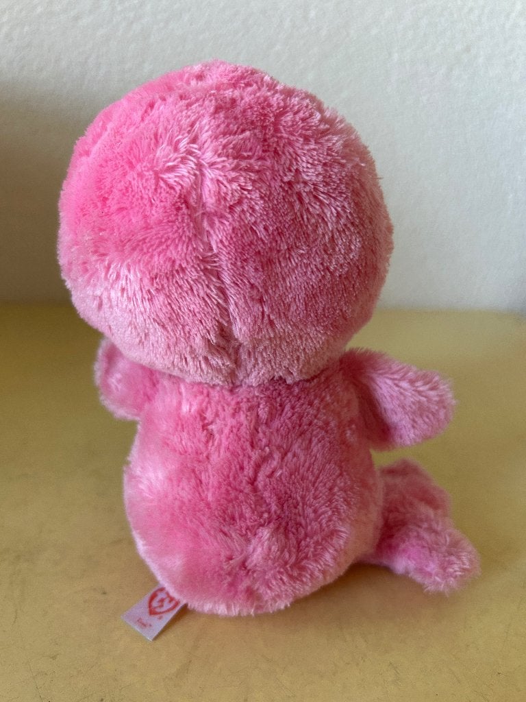 Ty Beanie Boo Tusk de roze walrus knuffel - 15 cm pluche, Gebruikt, Overige typen, Ophalen of Verzenden, Roze