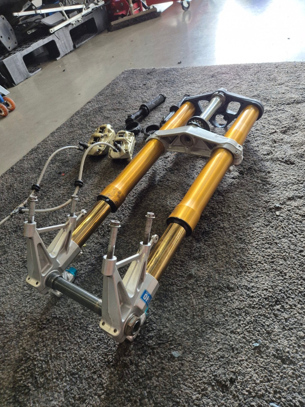 Öhlins Radiale Voorvork FG8902 Compleet Aprilia RSV1000R 04-, Ophalen of Verzenden, Öhlins, Öhlins, Öhlins