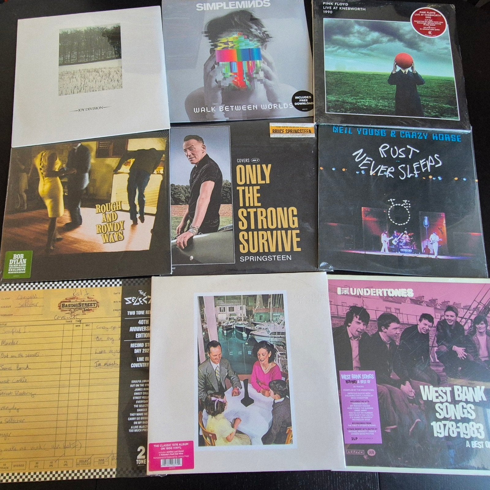 15 LP’s vinyl – Pink Floyd, Dylan, Led Zeppelin, Geseald, Ophalen, LP