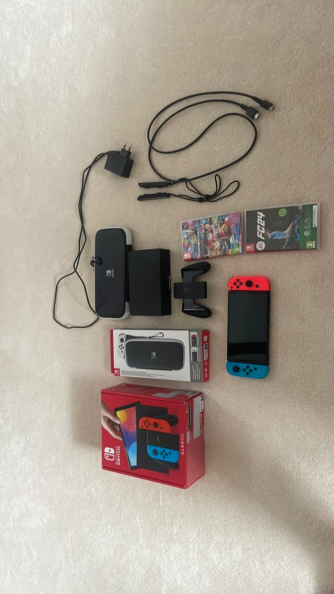 Nintendo switch oled weinig gebruikt, Ophalen, Zo goed als nieuw, Overige modellen