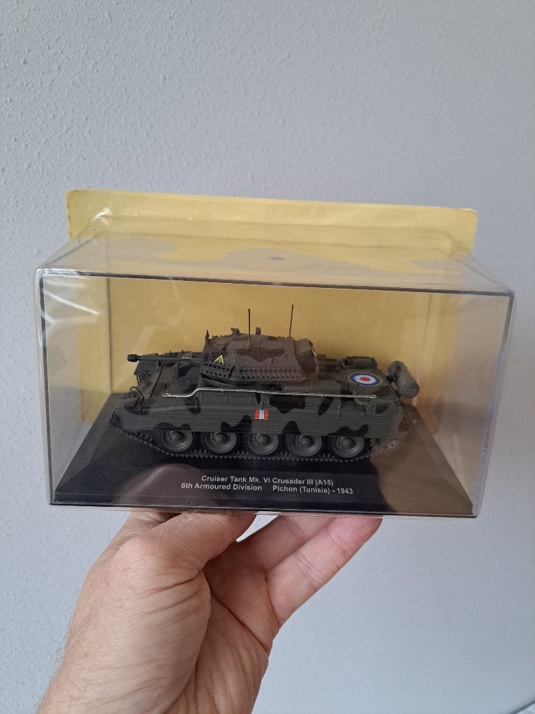 Crusader III Tank Mk VI Pichon Tunesië 1:43 Atlas, Ophalen of Verzenden, Nieuw, Auto, Overige merken