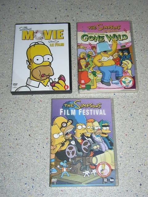 The Simpsons drie DVD's Bieden, Animatie, Verzenden, Zo goed als nieuw, Alle leeftijden