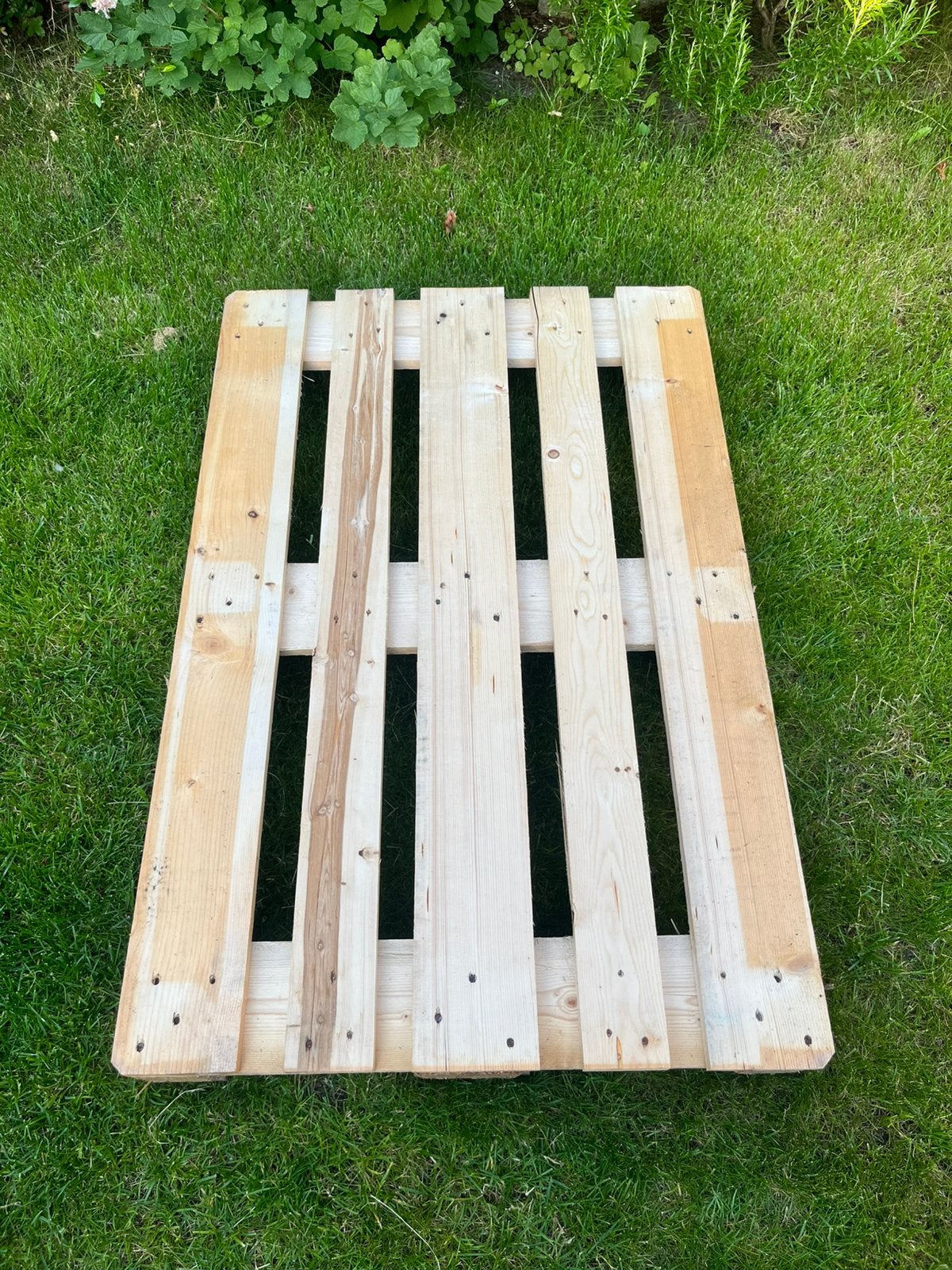Pallet 120x80, Ophalen, Zo goed als nieuw, 50 mm of meer, Pallet