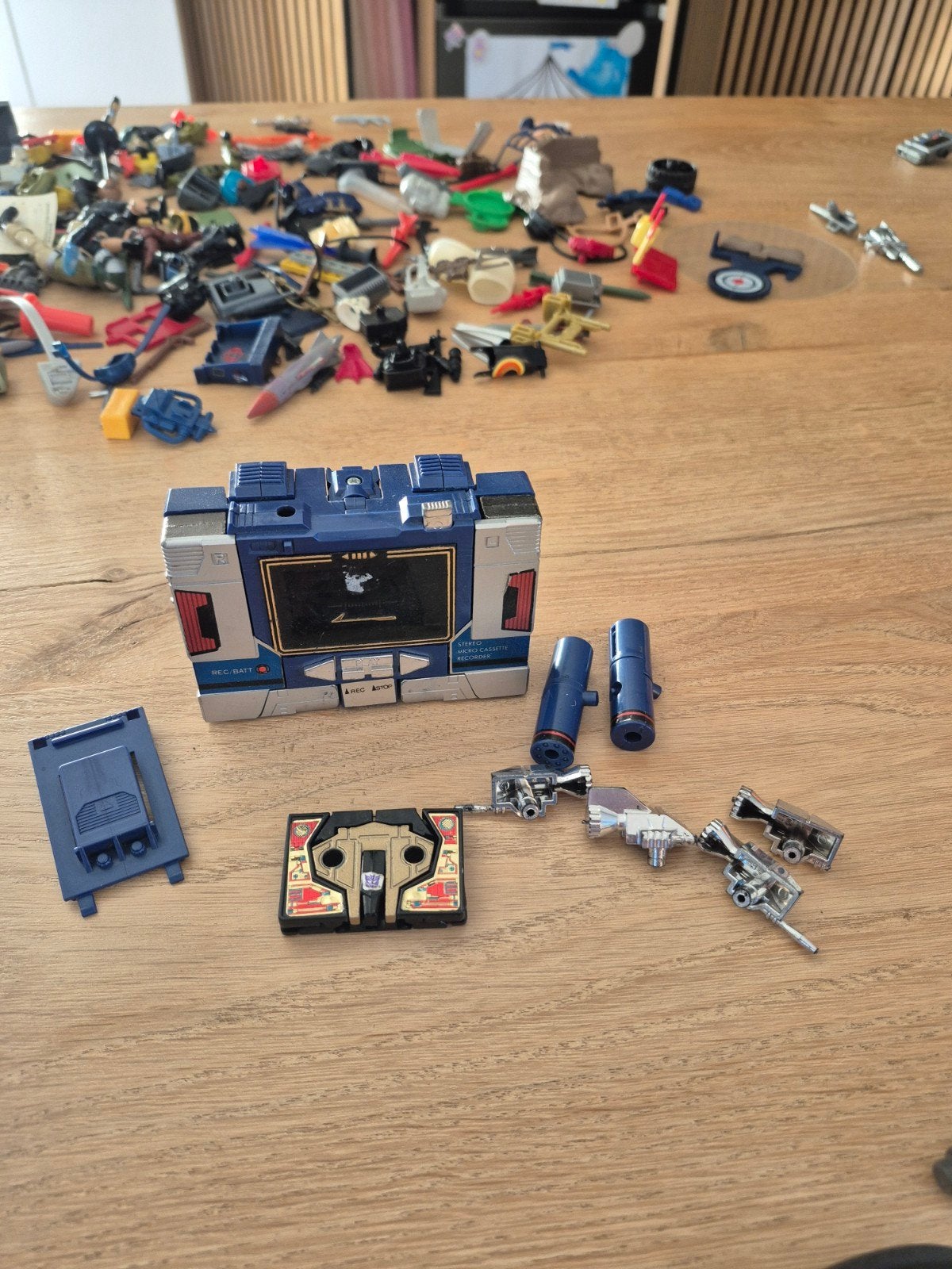 Transformers G1 Soundwave Compleet met Cassette en Wapens, Verzamelen, G1, Ophalen of Verzenden, Gebruikt, Decepticons