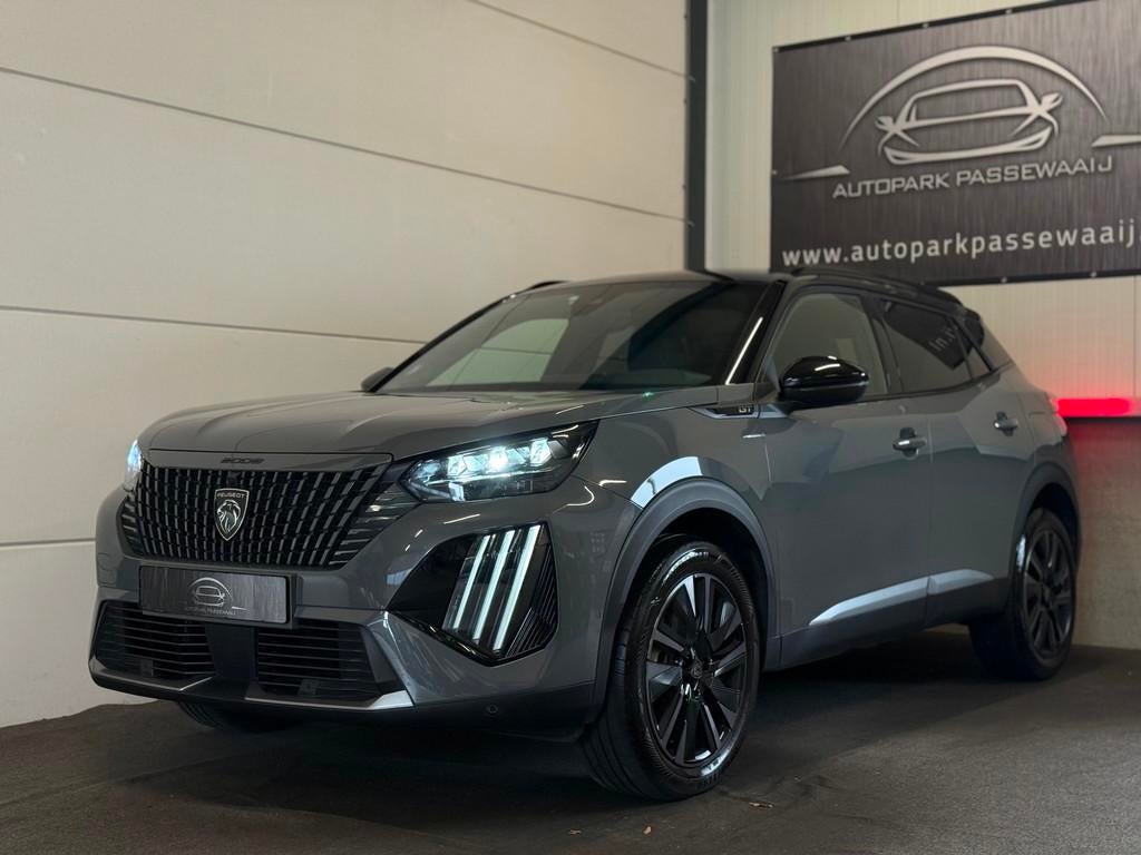 Peugeot 2008 1.2 PureTech 130 GT-Line Pano, Cruise Control,, Auto's, Peugeot, Gebruikt, Zwart, 1199 cc, 1180 kg