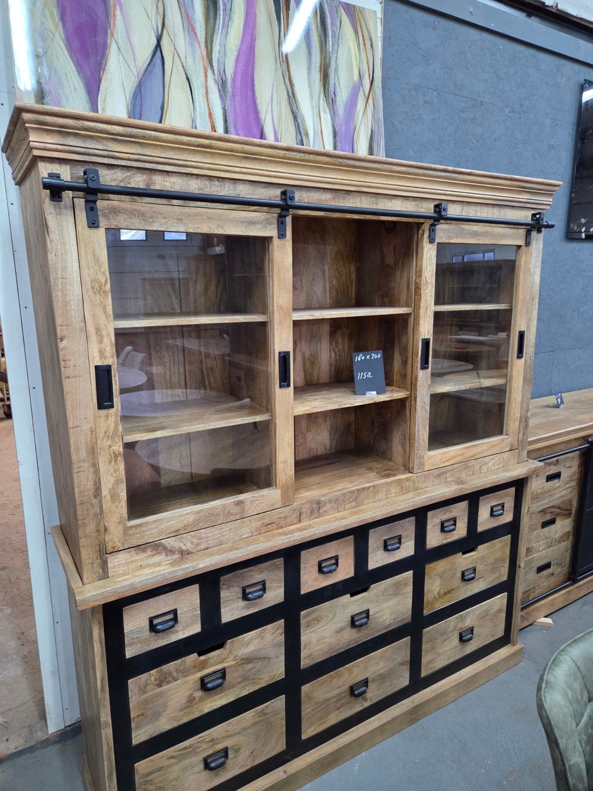 Foto 3 van Mooie Nieuwe Mangohouten Buffetkasten