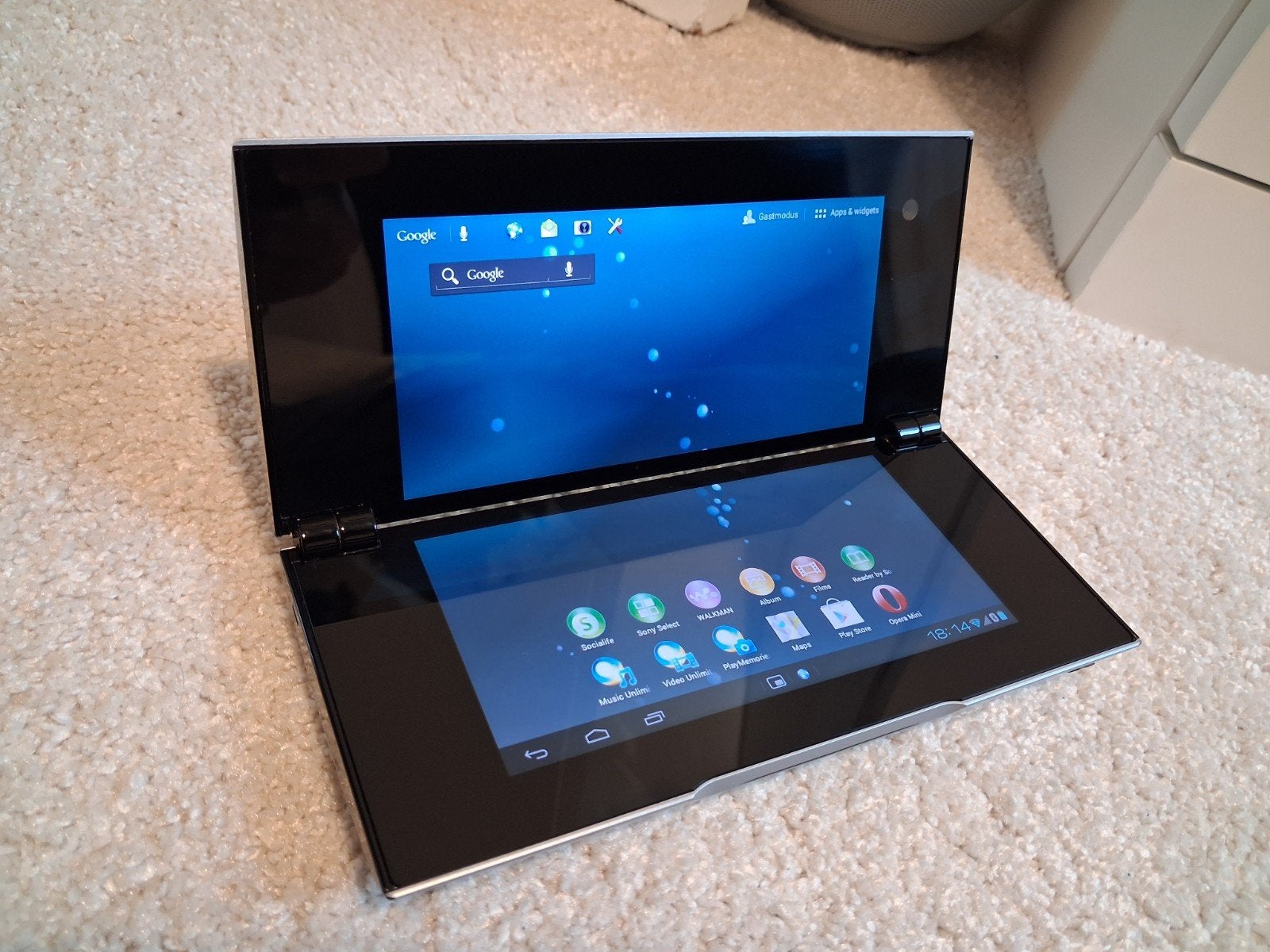 ZELDZAME Sony Tablet P SGPT211PL/S 4GB Dual Screen 3G +Wi-Fi, Computers en Software, Uitbreidbaar geheugen, Ophalen of Verzenden