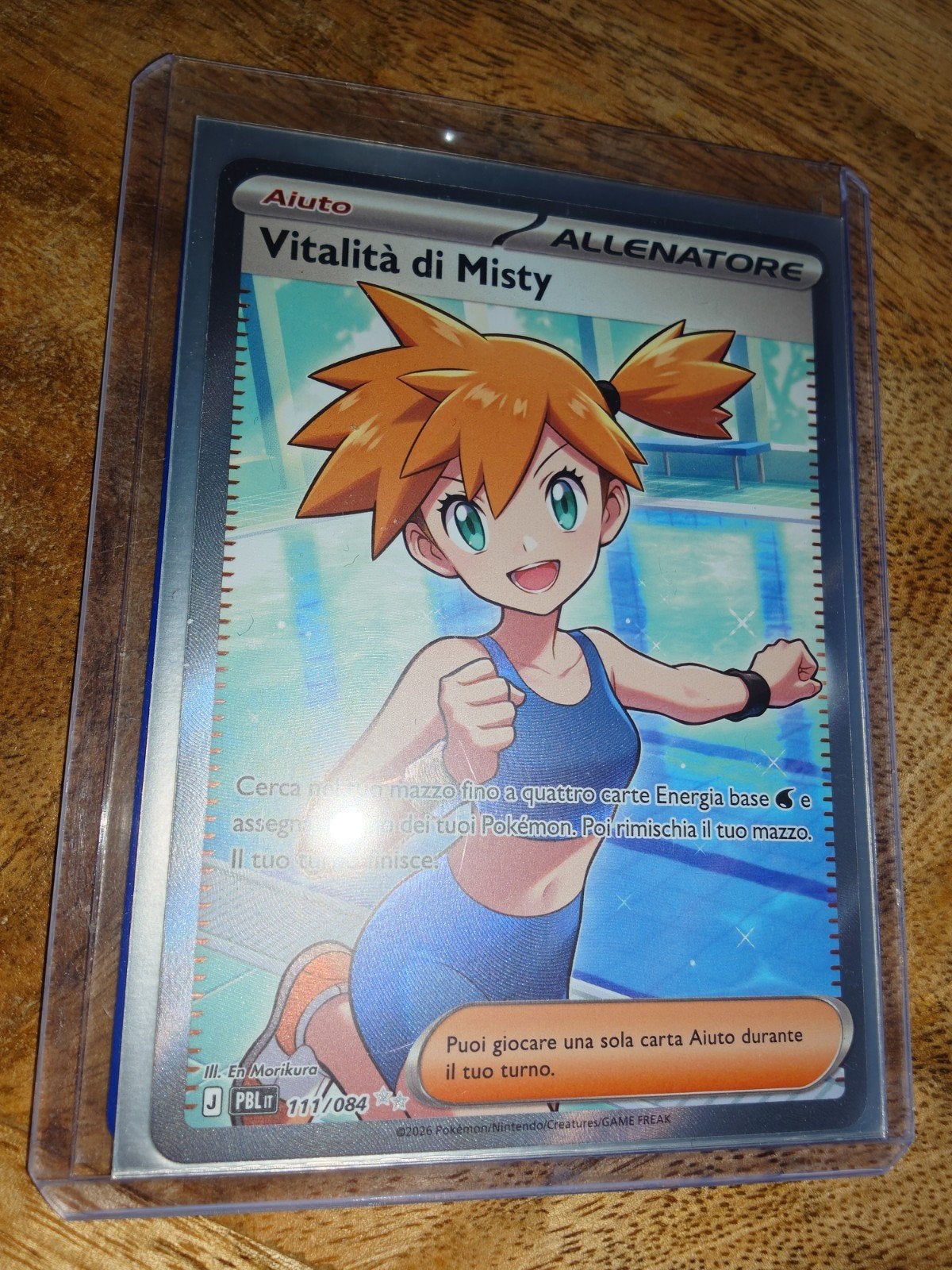 Misty's Vitality ITA PBL111 Pokémon Kaart, Ophalen of Verzenden, Nieuw, Losse kaart, Foil