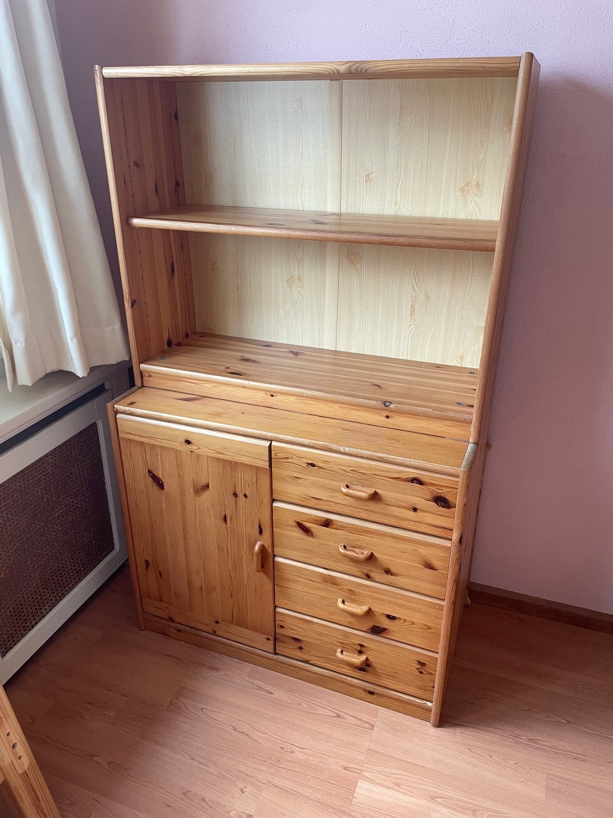Flexa kast met lades en planken (twee delen), Ophalen, Gebruikt, 50 tot 100 cm, Met lade(s)