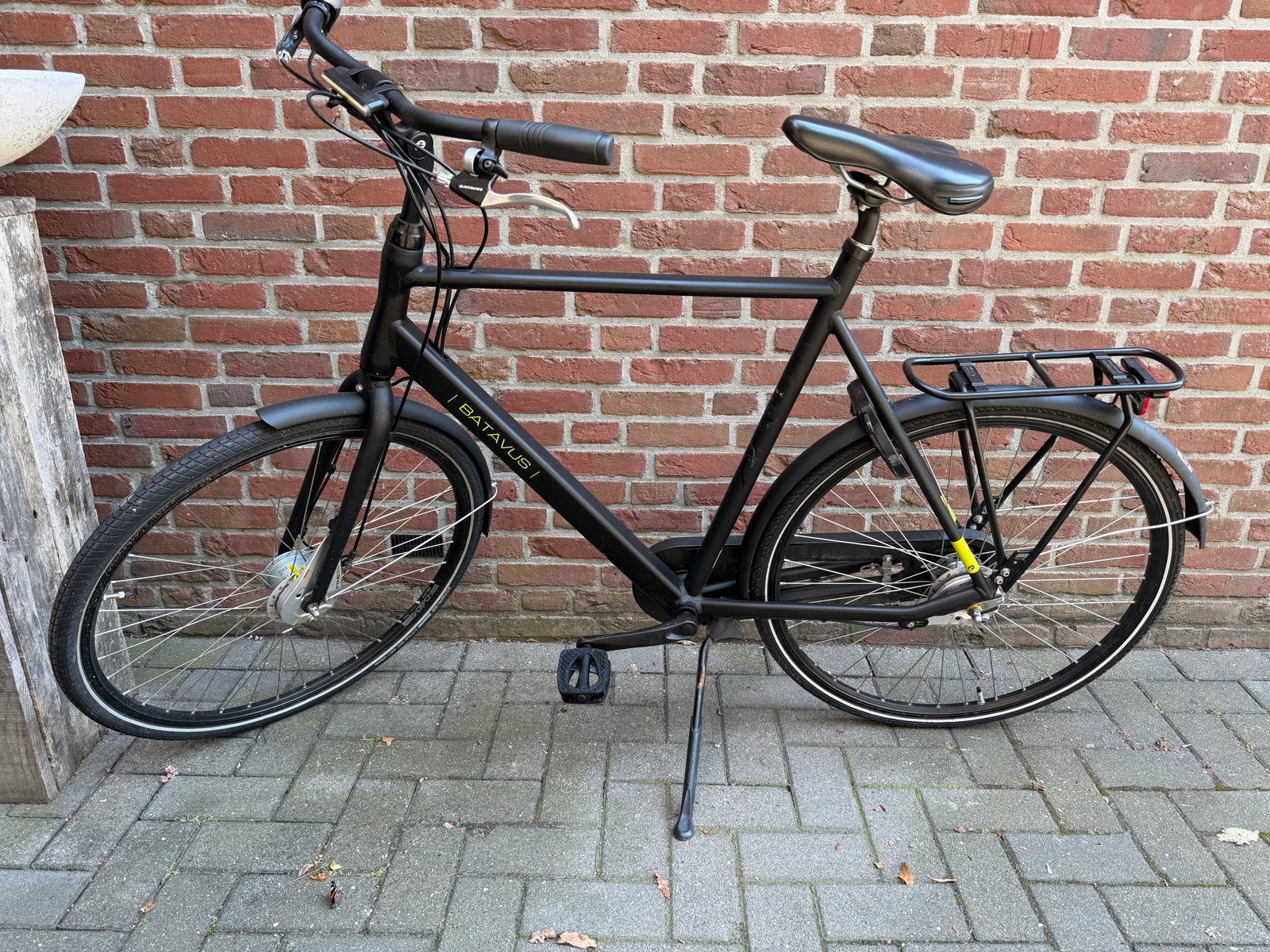 Nette Batavus Fonk herenfiets 65 cm - Zwart met naafdynamo, Fietsen en Brommers, Fietsen | Heren | Herenfietsen, Ophalen, Gebruikt