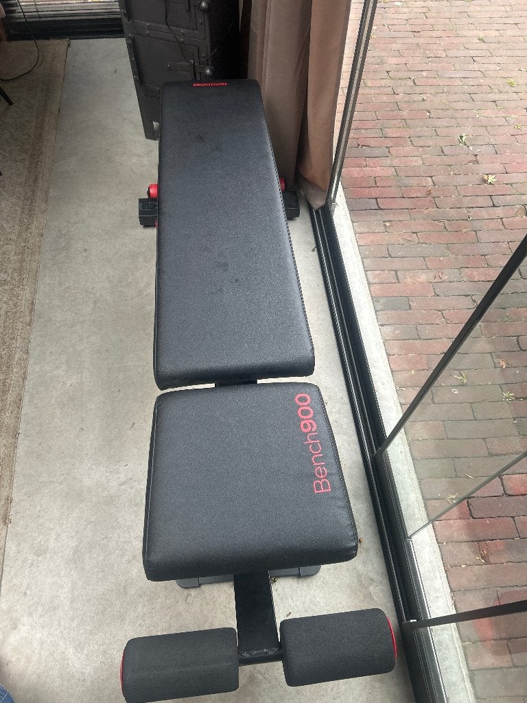 Sportbankje Bench 900 van Decathlon - Zo goed als nieuw, Ophalen, Zo goed als nieuw, Benen, Fitnessbank