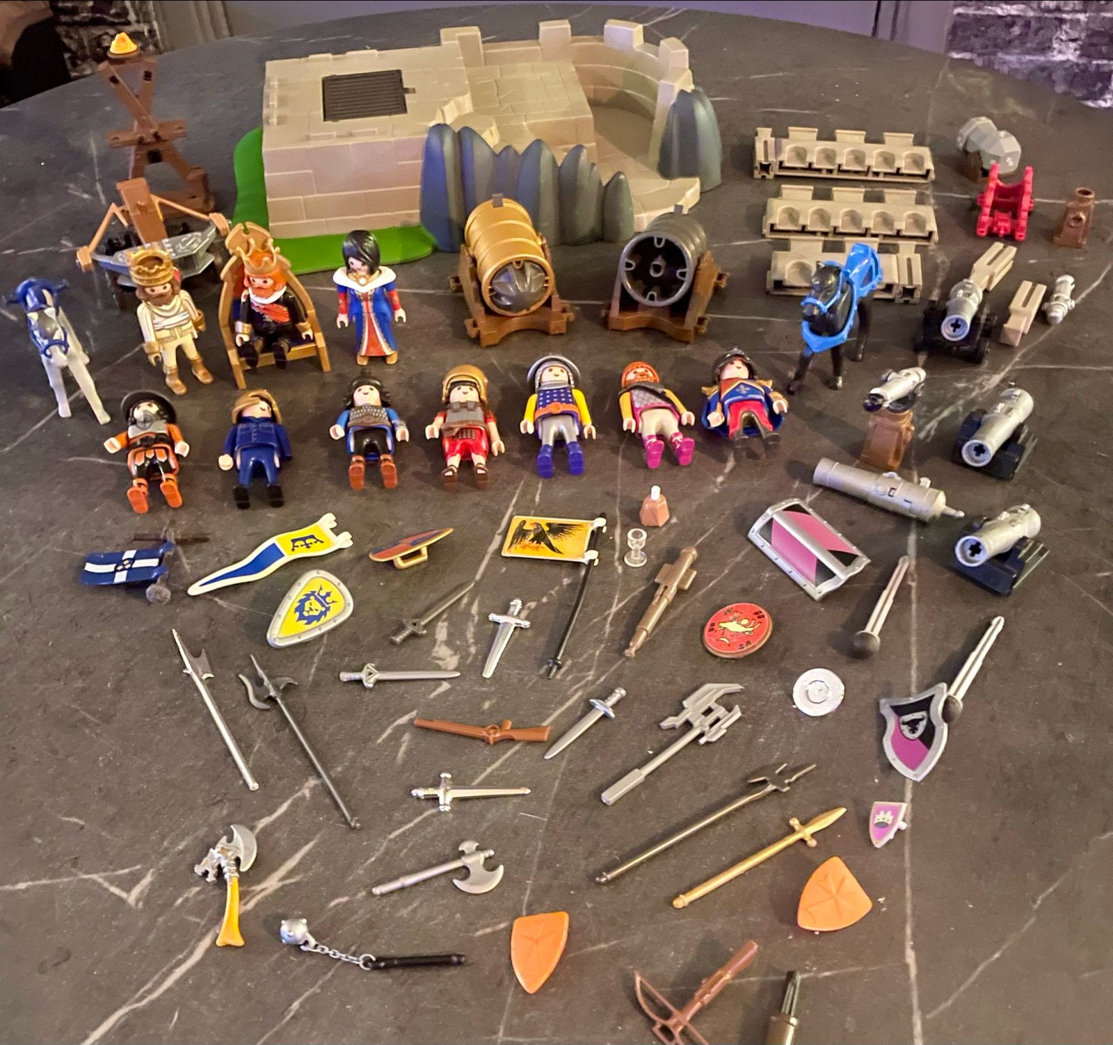 Playmobil Ridders & Kasteel Burcht + Extra’s !, Gebruikt, Complete set, Ophalen of Verzenden, Kasteel/Fort