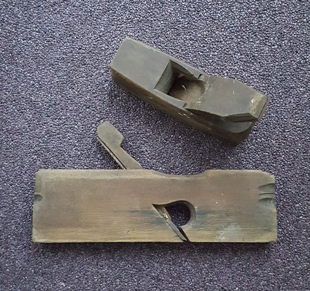 2 Antieke Houten Blokschaven, Ophalen of Verzenden
