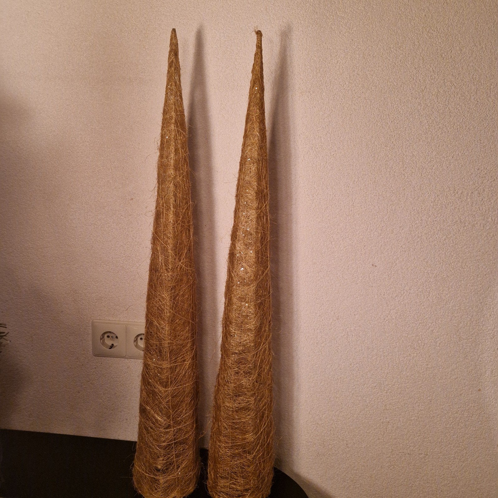 Grote gouden glitter pilaren/kransen - decoratie, Huis en Inrichting, Ophalen of Verzenden, Zo goed als nieuw