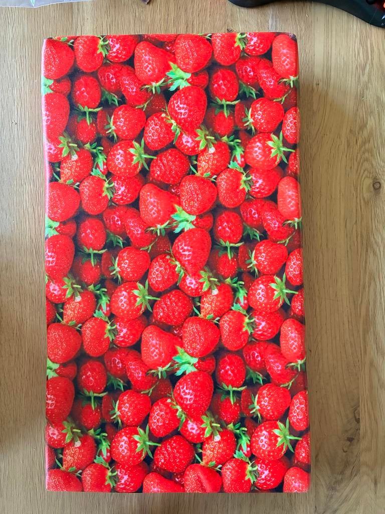 Bikecap Fietskussen - Aardbeien Design, Ophalen of Verzenden, Zo goed als nieuw