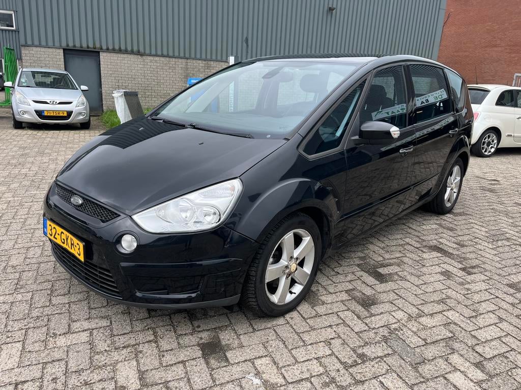 Ford S-Max 2.3 16V AUT 2008 Zwart, Auto's, 1250 kg, 4 cilinders, 160 pk, 7 stoelen