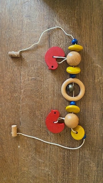 Houten retro babyspeeltje, Ophalen, Zo goed als nieuw, Overige typen