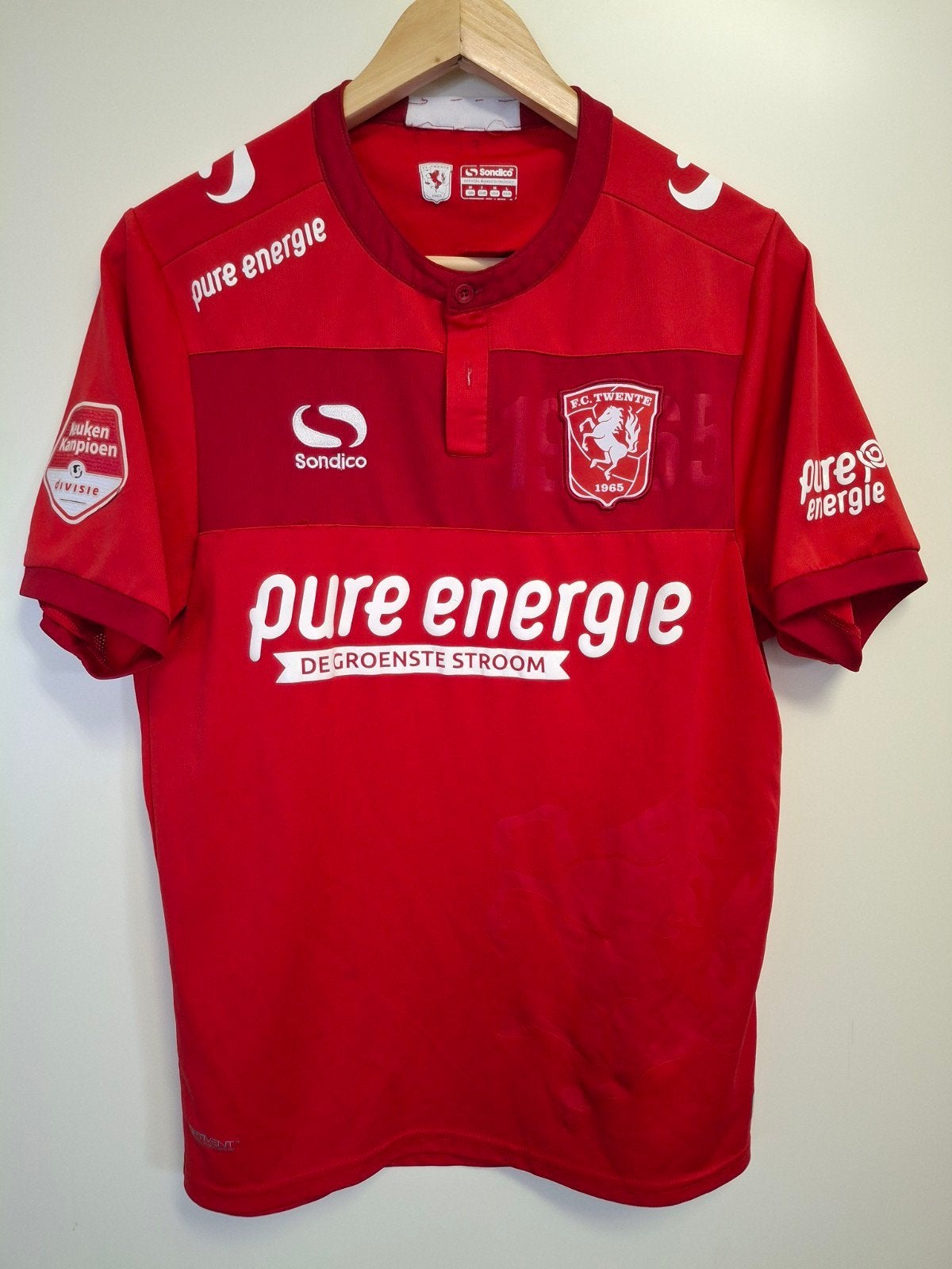 Fc Twente Match Worn Thuisshirt 2018-2019 Jelle vd Heyden, Verzamelen, Ophalen of Verzenden, Zo goed als nieuw, F.C. Twente, Shirt