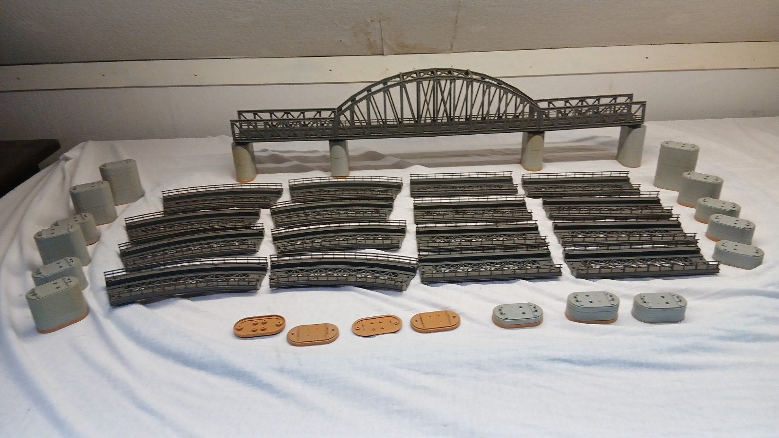 Marklin H0  - Opritten/Pijlers/Bruggen voor K en M-rail., Gebruikt, Gelijkstroom of Wisselstroom, Brug, Tunnel of Gebouw, Ophalen of Verzenden