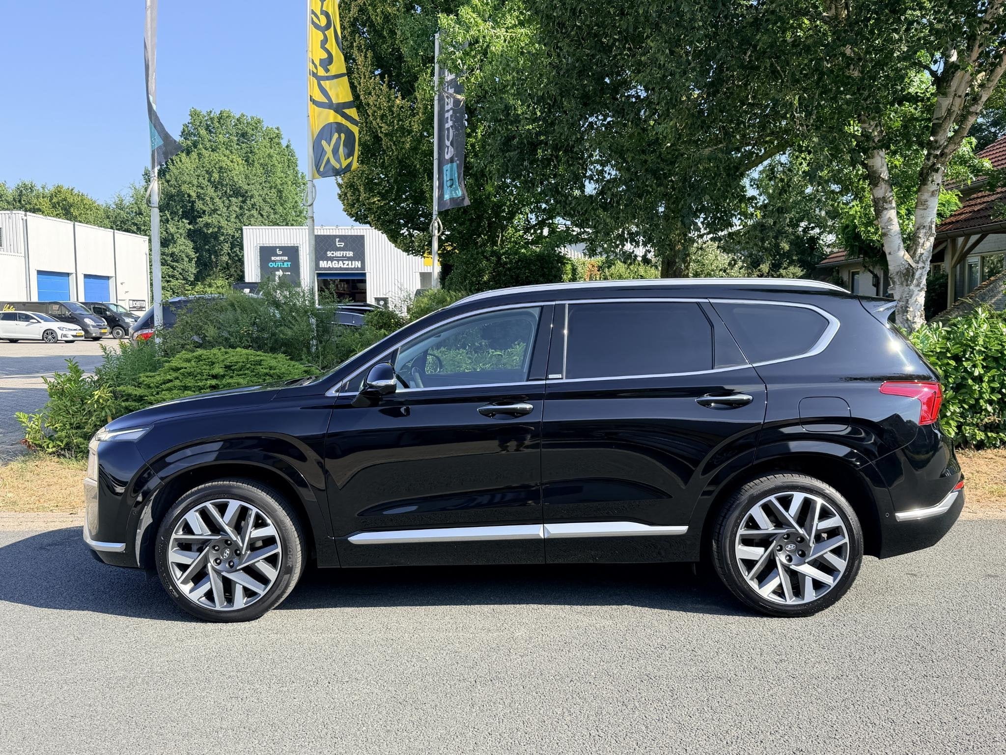 Hyundai Santa Fe 1.6 T-GDI PHEV 265PK Premium•Leder•Trek, Auto's, Automaat, Gebruikt, Euro 6, 4 cilinders