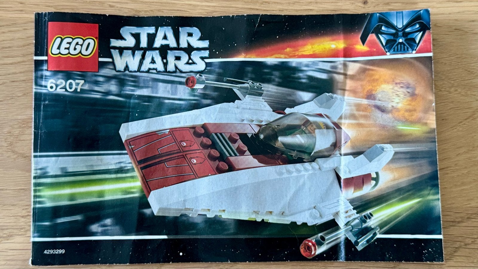 Lego Star Wars 6207 A-wing Fighter met minifiguur, Ophalen of Verzenden, Gebruikt