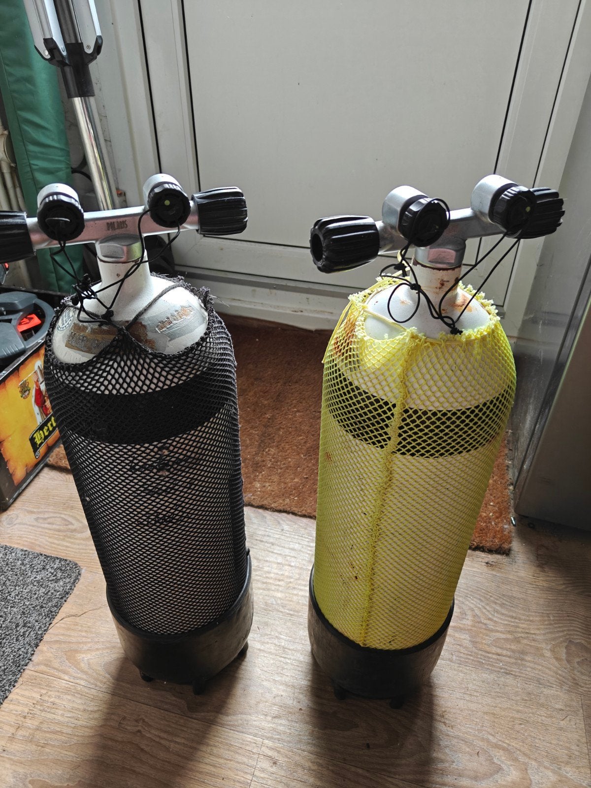 twee 10l duikflessen, uit de keur, Watersport en Boten, Duiken, Ophalen, Gebruikt, Duikfles