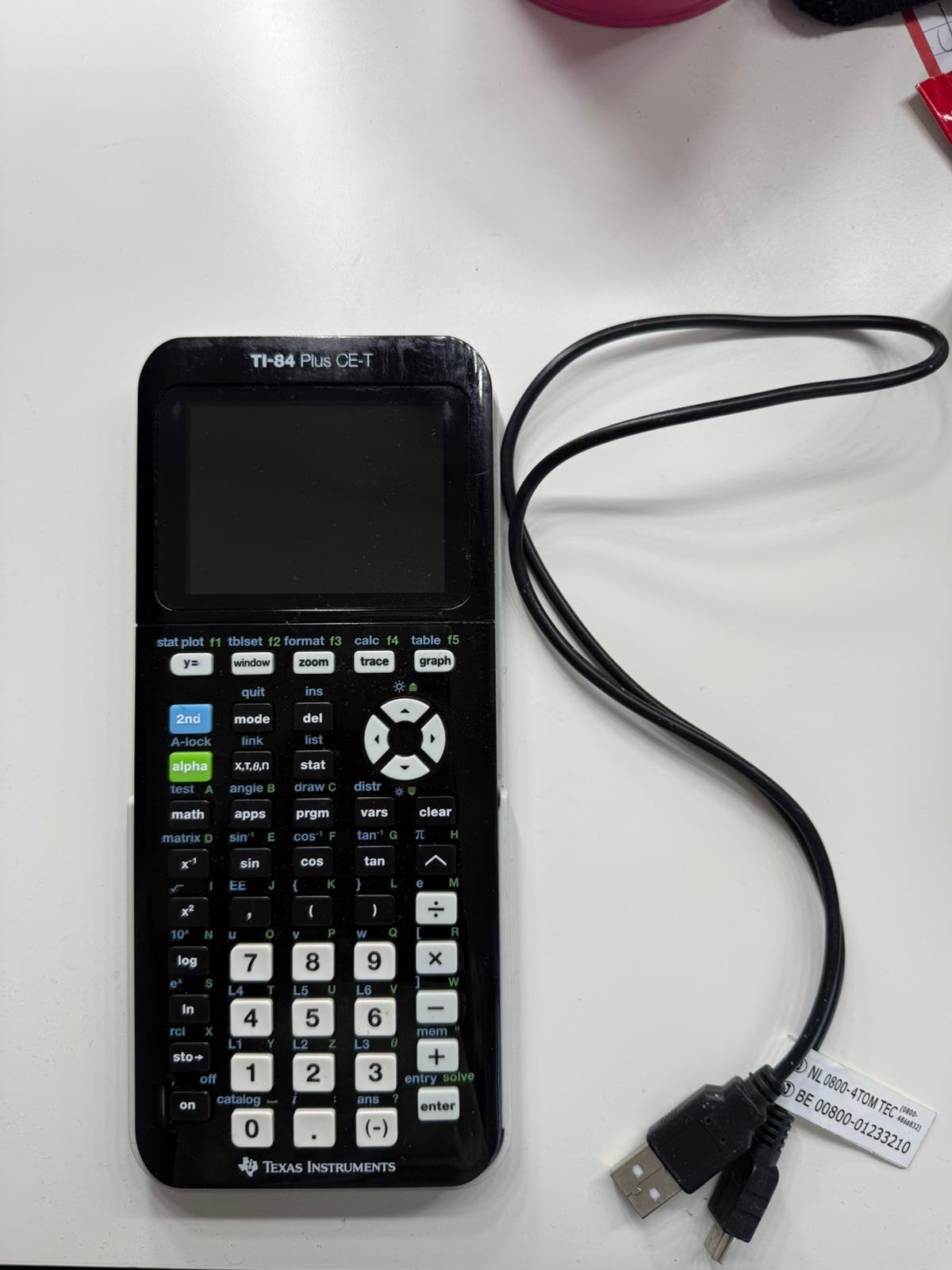 TI-84 Plus CE-T Grafische Rekenmachine, Ophalen of Verzenden, Grafische rekenmachine