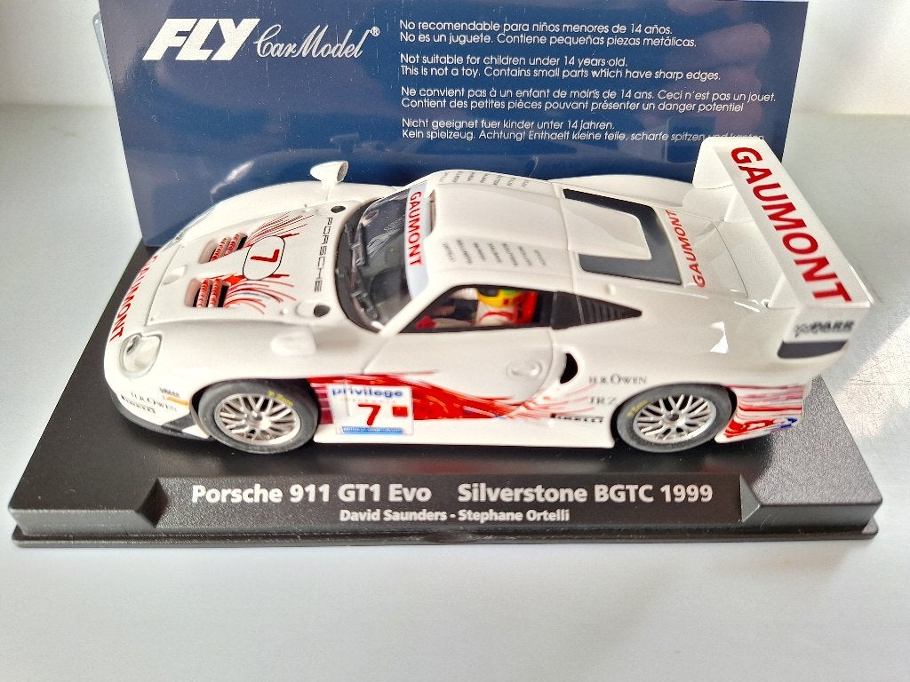 Fly Porsche 911 Gt1 Evo BGTC Silverstone 1999, Overige merken, Racebaan, Fly, Nieuw