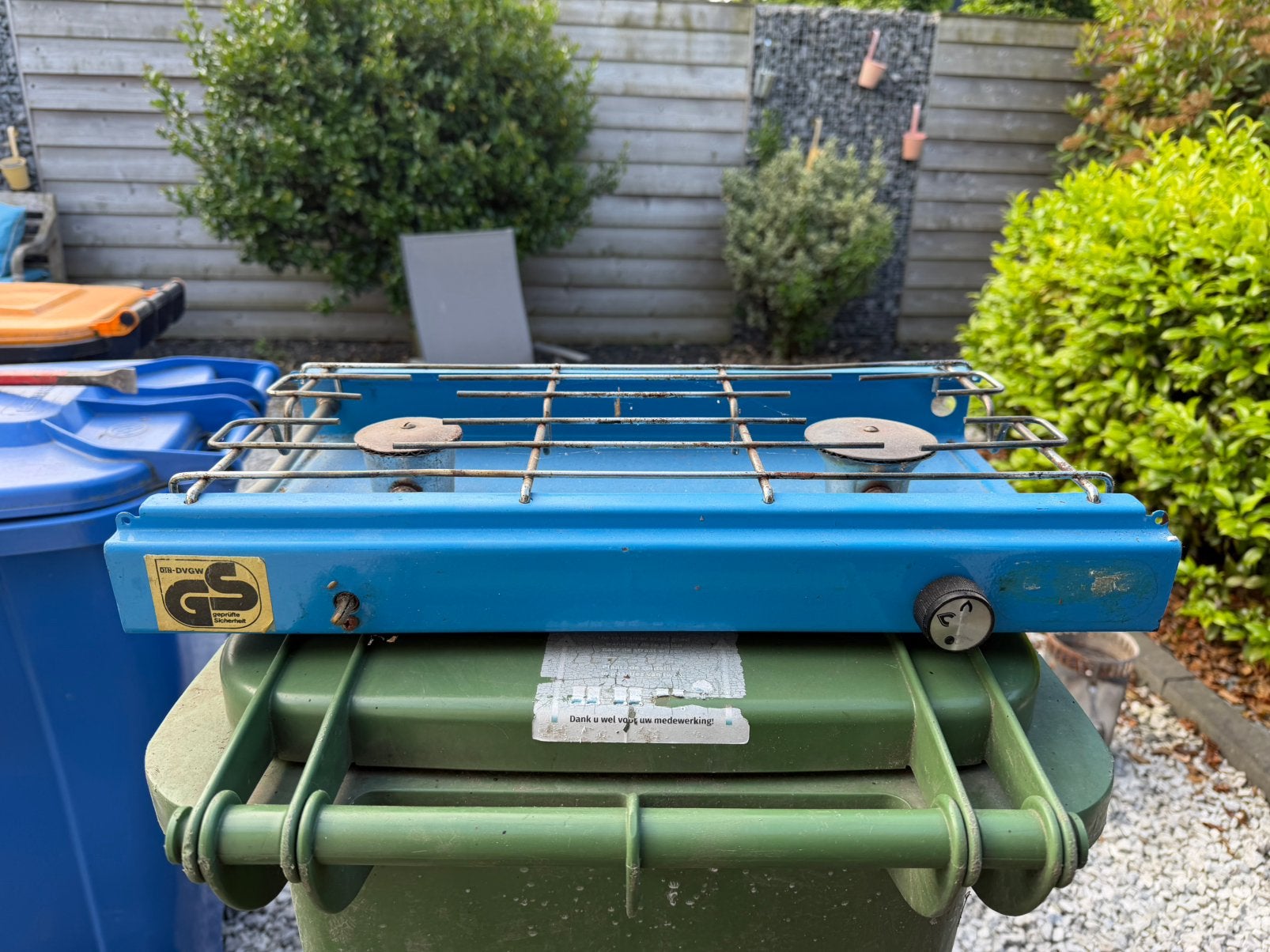 2 pits gasfornuis voor te camperen, Caravans en Kamperen, Kampeeraccessoires, Ophalen of Verzenden, Zo goed als nieuw