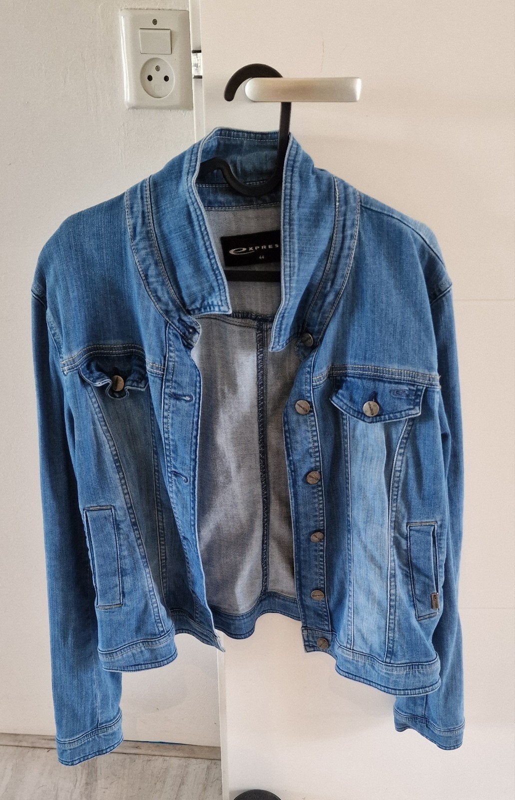 Expresso Spijkerjasje maat 44, Kleding | Dames, Jassen | Zomer, Ophalen of Verzenden, Zo goed als nieuw, Maat 42/44 (L), Blauw