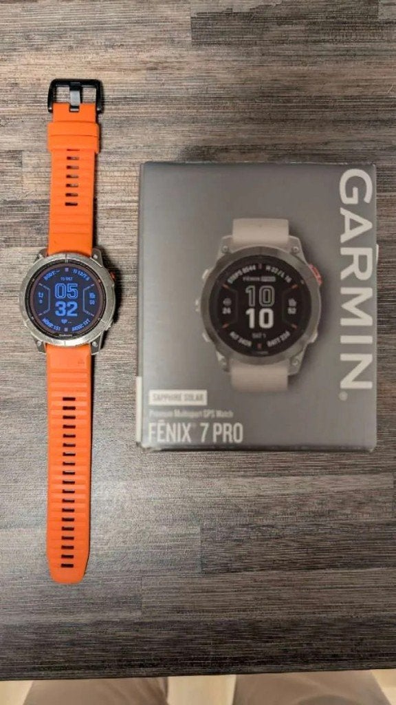 Garmin Fenix 7 Pro Sapphire Solar, Verzenden, Zwart, Garmin forerunner, Zo goed als nieuw
