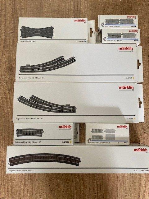 Marklin C rails (Wissel en Bochten), Wisselstroom, Rails, Ophalen of Verzenden, Zo goed als nieuw