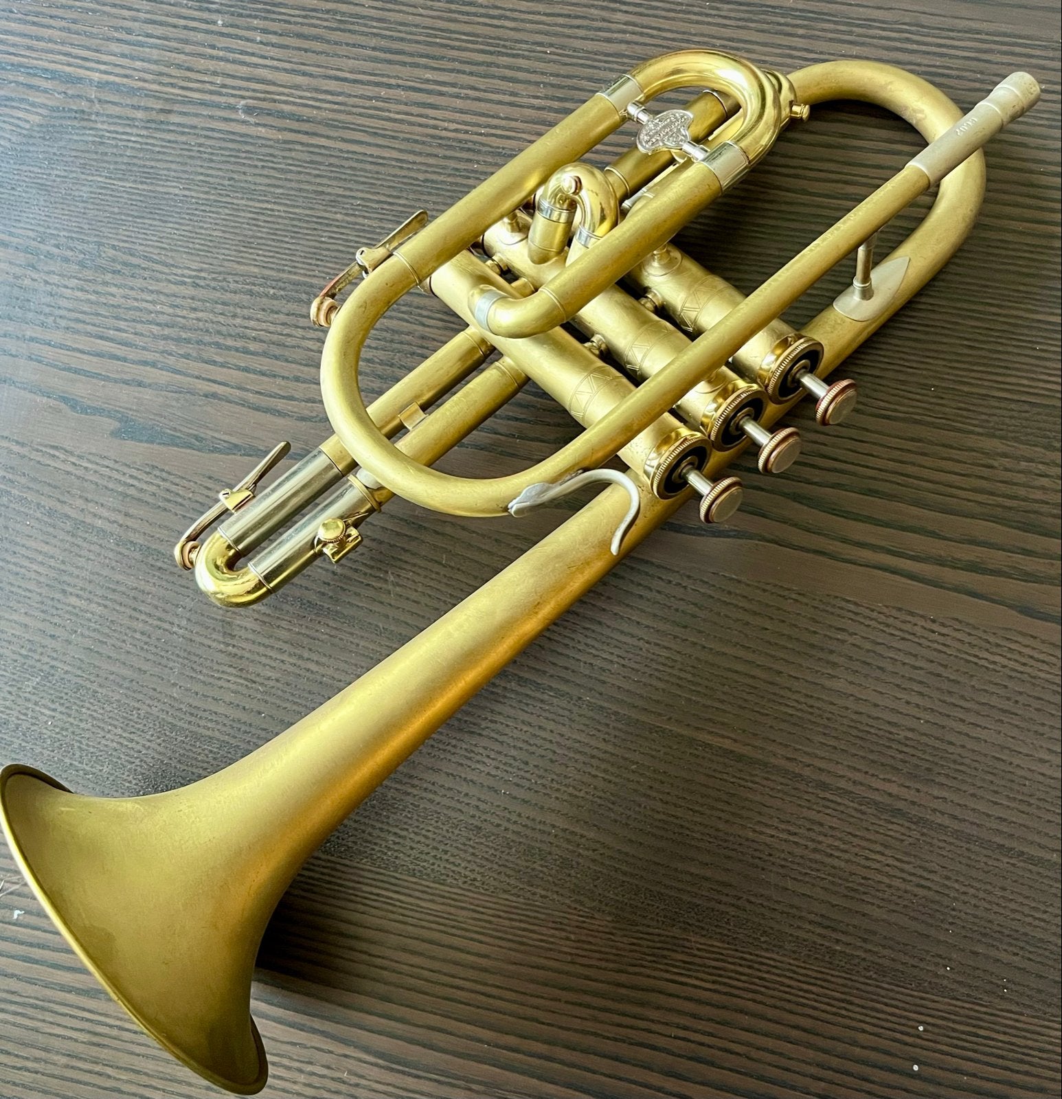 Holton C602 “Collegiate” Bes Cornet - Origineel Elkhorn, Ophalen of Verzenden, Gebruikt, Overige typen, Met koffer