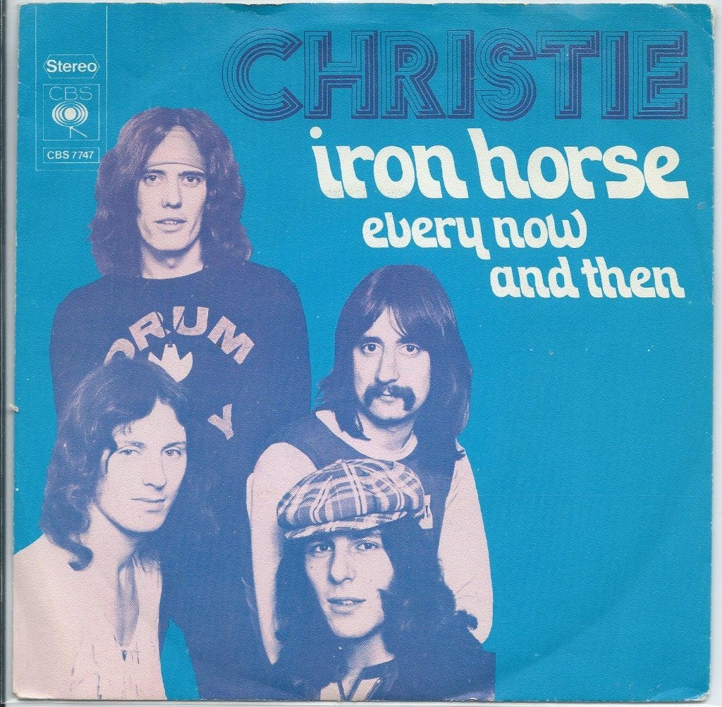Christie- Iron Horse, 7 inch, Ophalen of Verzenden, Zo goed als nieuw, Beschermende buitenhoes