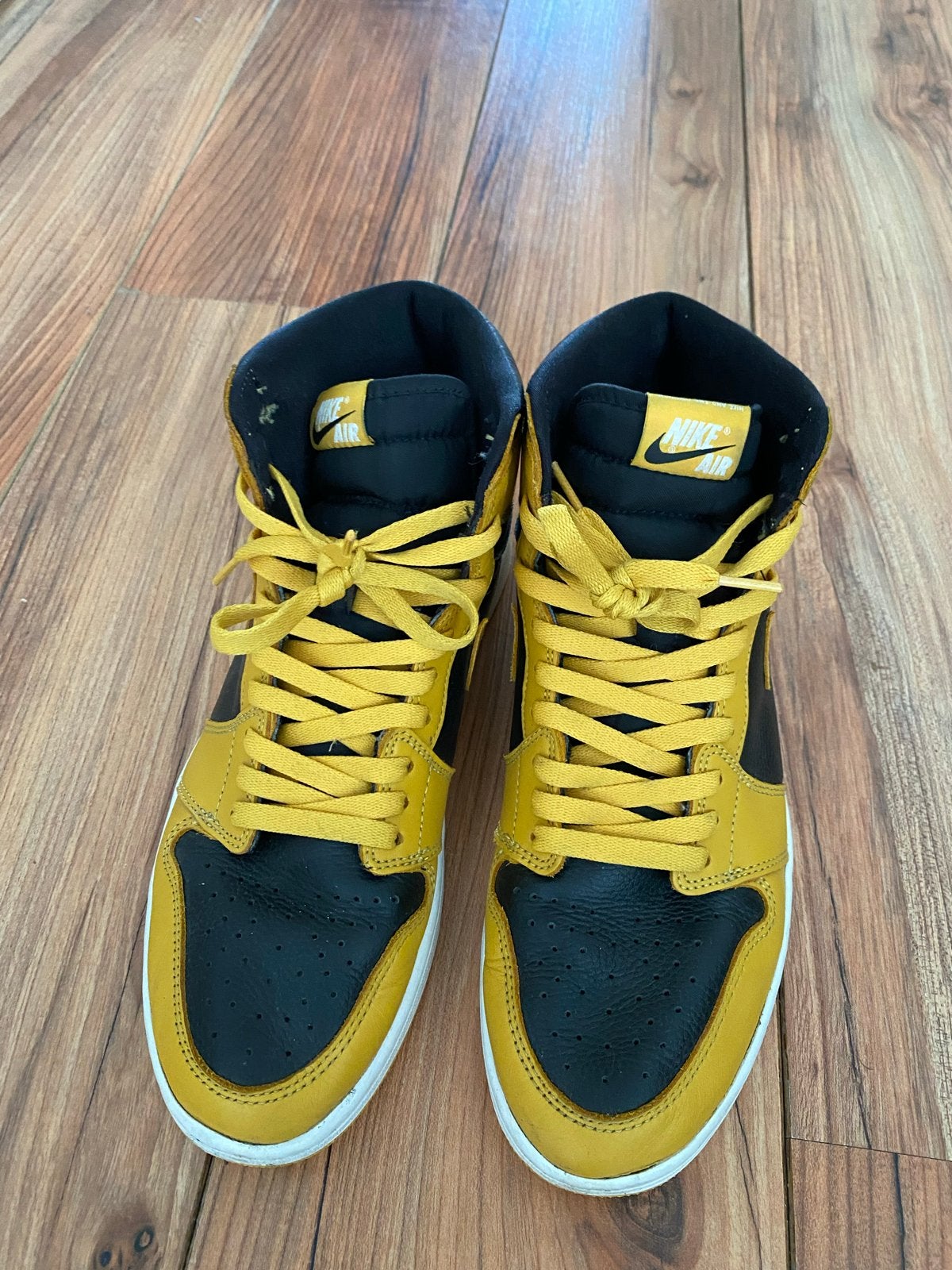 Nike Air Jordan 1 High Pollen, Kleding | Heren, Schoenen, Ophalen of Verzenden, Gedragen, Zwart, Sneakers of Gympen