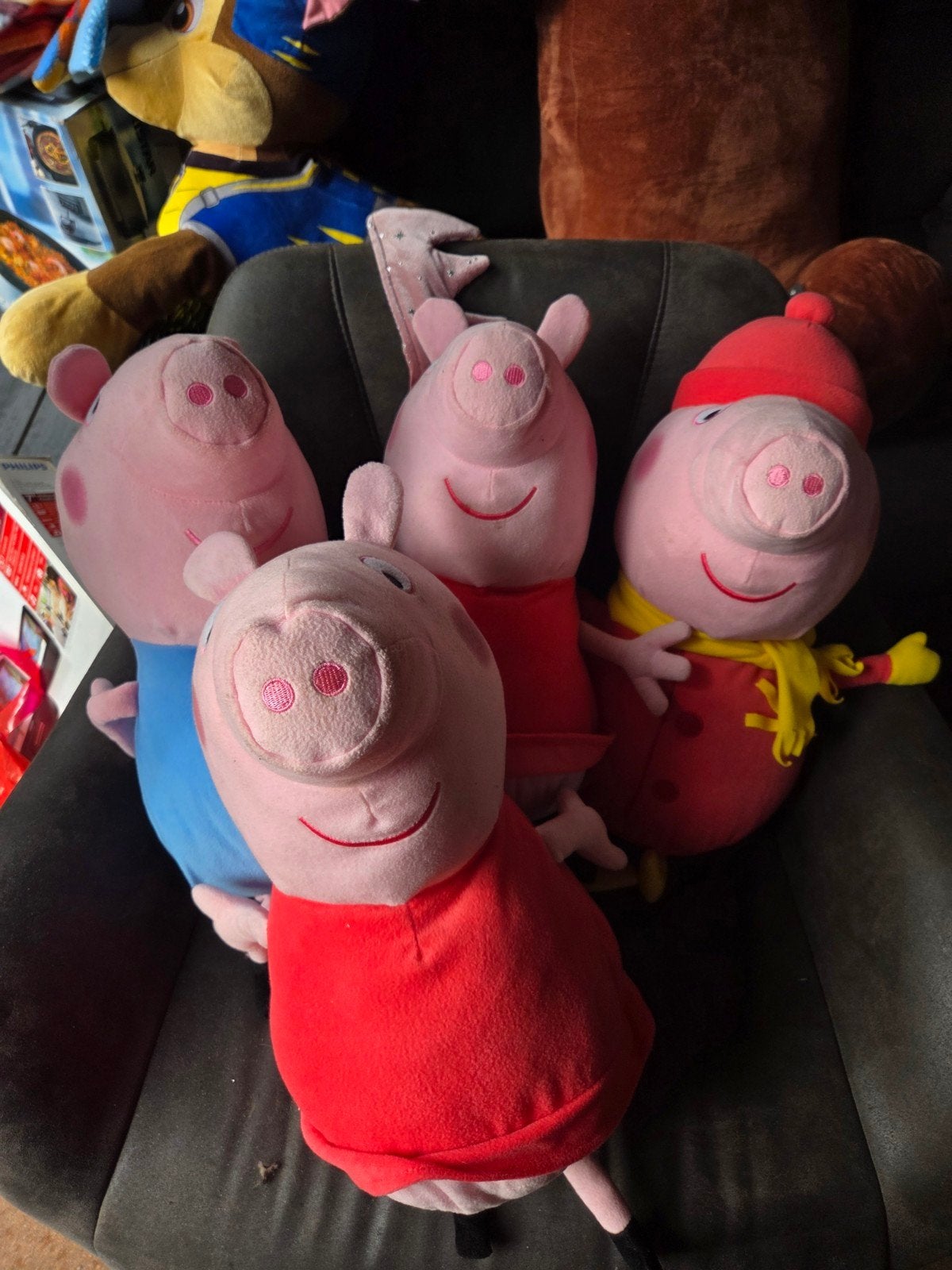 Peppa Pig Knuffels - Set van 4, Overige merken, Overige typen, Ophalen of Verzenden, Middelgroot (20 tot 80 cm)