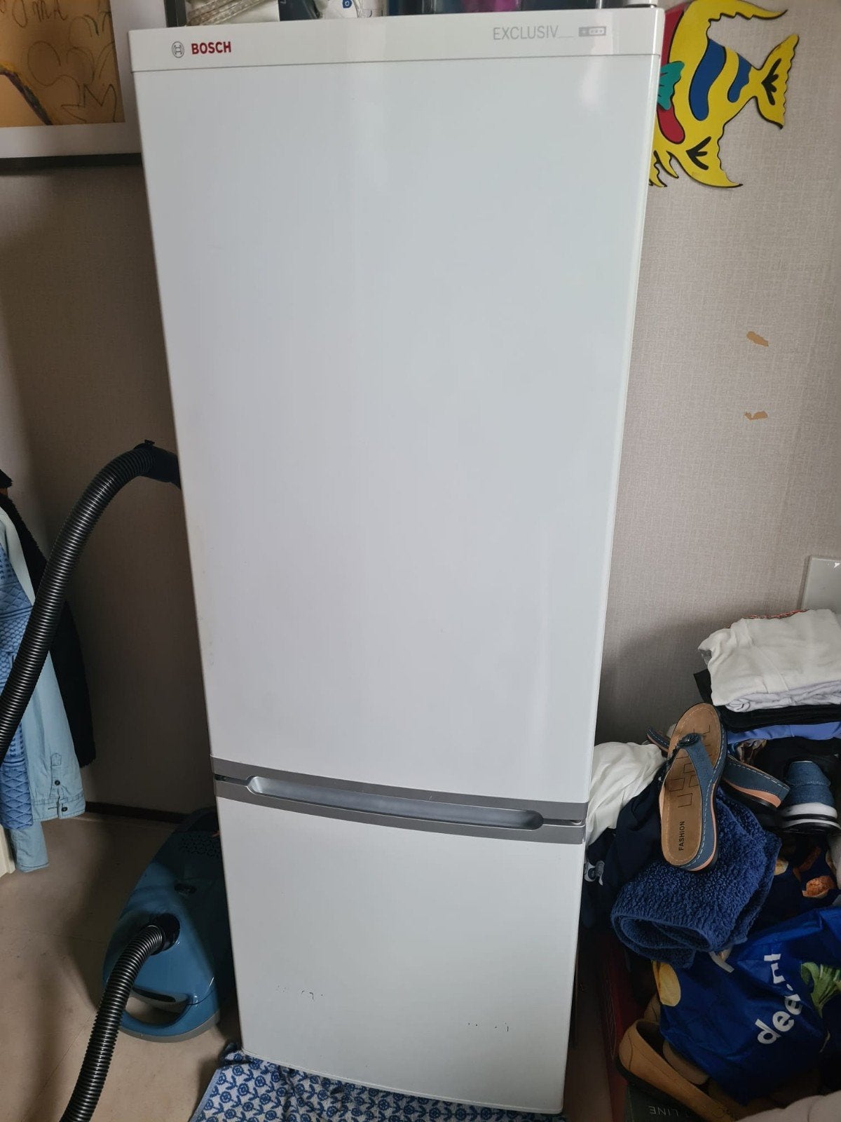 Koel vries combi Bosch Exclusiv, Gebruikt, 200 liter of meer, Met aparte vriezer, 160 cm of meer