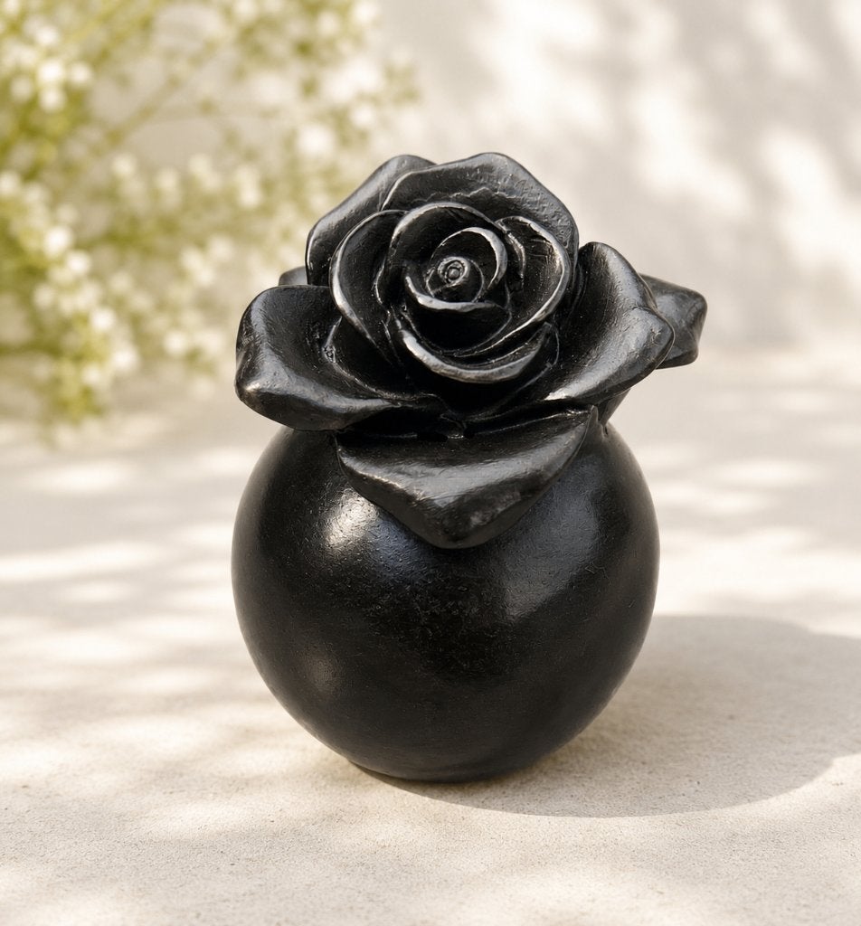 mini urn / asurn / ROOS/ brons, Nieuw, Info@huisentuindecoratiemarie.nl, Huis en tuin decoratie marie, Peize